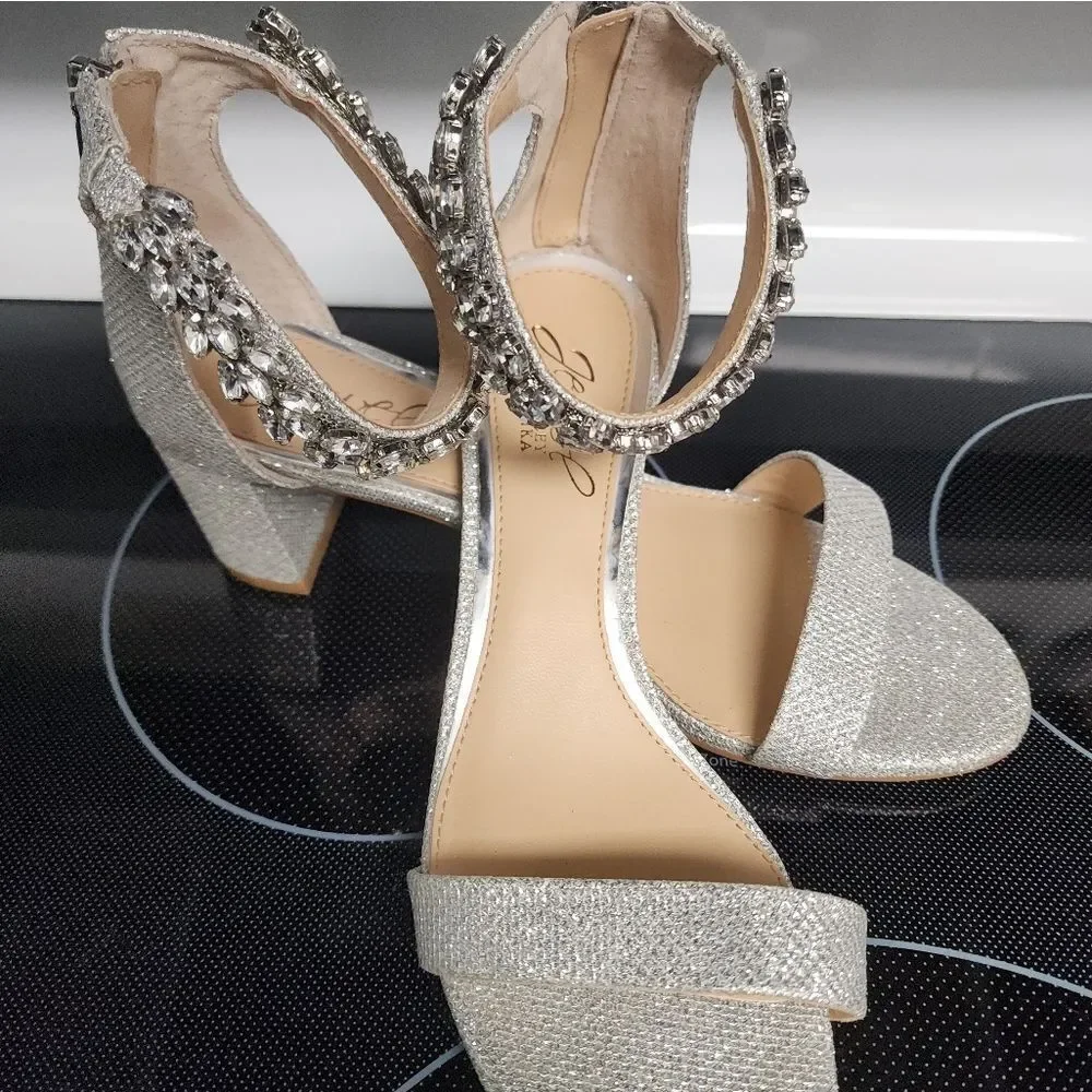 Jewel Badgley Mishka Louise Peep-Toe Block Heel SIZE 6 New